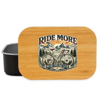 Ride More Club Retro Cycling - Lunch Box - Schwarz - Vorne