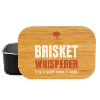 Brisket Whisperer BBQ - Lunch Box - Schwarz - Vorne