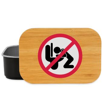 Kotzen verboten | puke | Spit | Vomit not allowed - Lunch Box - black - Front