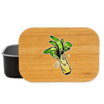 Lauchfreund Cartoon - Lunch Box - Schwarz - Vorne