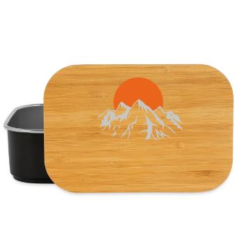 Berge - Lunch Box - Schwarz - Vorne