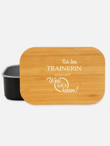 Ich bin Trainerin. Warum? Weil ichs kann! - Lunch Box - Schwarz