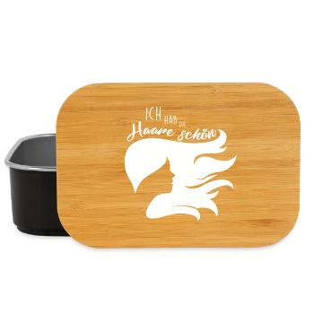 Ich habe die Haare schön - Haarmähne - Lunch Box - Schwarz - Vorne