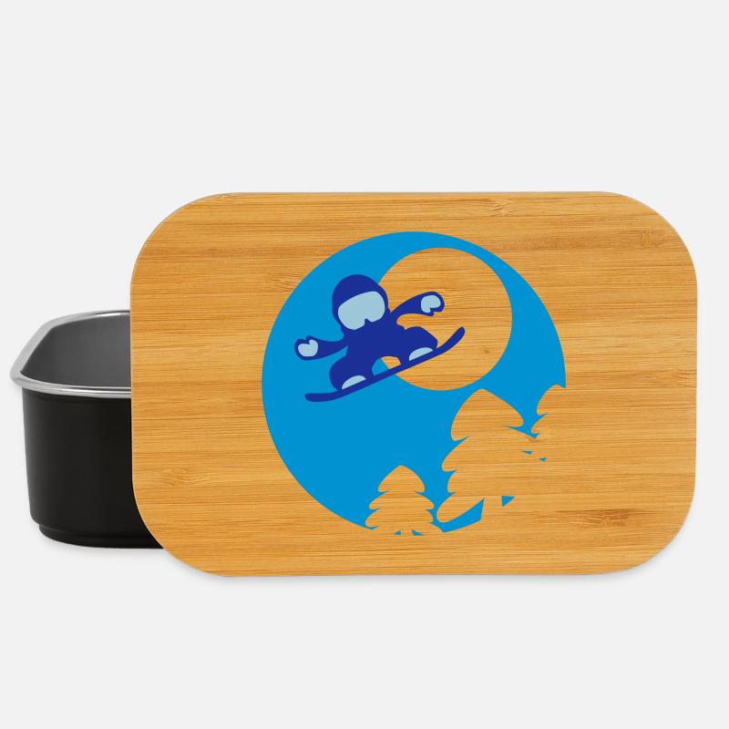 snowboader2 - Lunch Box - black