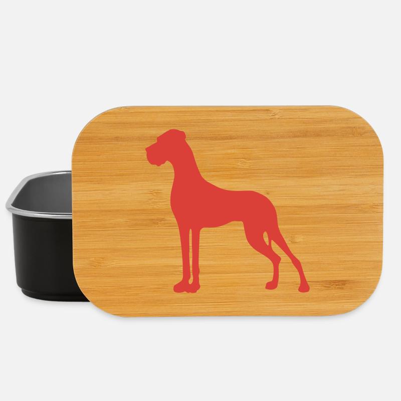 Deutsche Dogge - Lunch Box - Schwarz