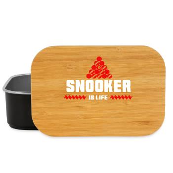 snooker - Lunch Box - black - Front
