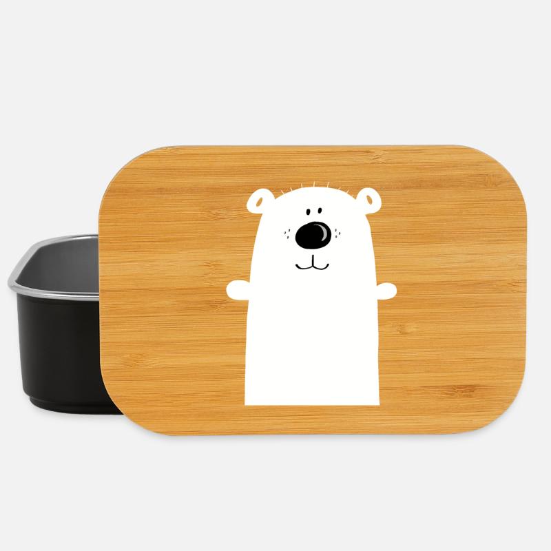 Knuddeliger Eisbär - Polarbär - Bär - Kinder - Lunch Box - Schwarz