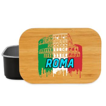 Rome / Gift / Gift Idea - Lunch Box - black - Front