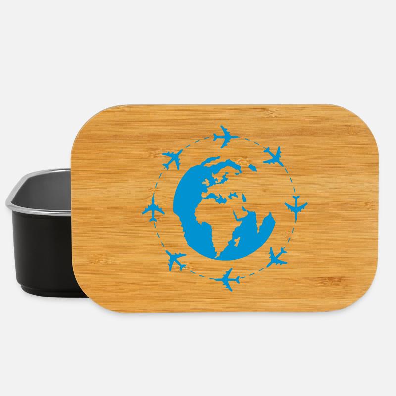 weltreise - Lunch Box - Schwarz