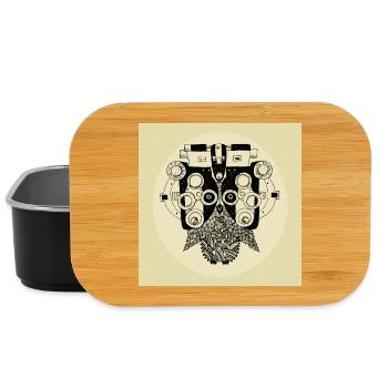 Phoropter Eule Poster - Lunch Box - Schwarz - Vorne