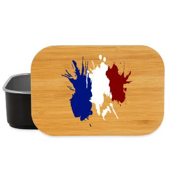 Frankreich Tricolor Flagge - Lunch Box - Schwarz - Vorne