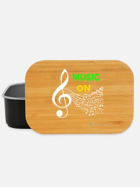 Music ON - Boîte à goûter - noir