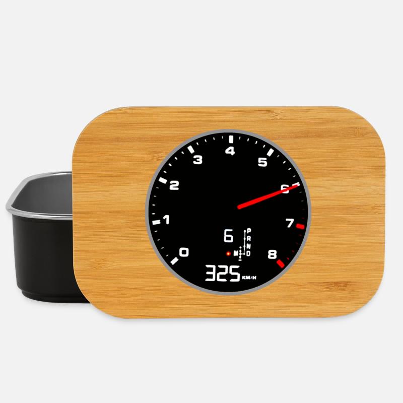 Tacho | No Limit | Speed Race | Racing - Lunch Box - Schwarz