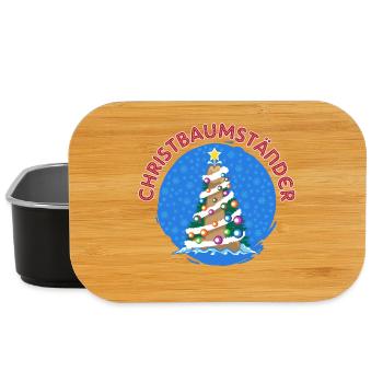 Christbaumständer Weihnachtsbaum Wortwitz Xmas - Lunch Box - Schwarz - Vorne