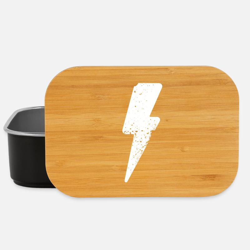 blitz symbol zorn - Lunch Box - Schwarz