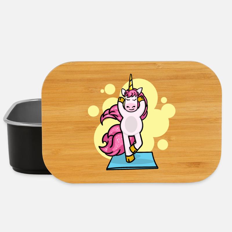 Pilates Unicorn Übung Training Workout Gym - Lunch Box - Schwarz