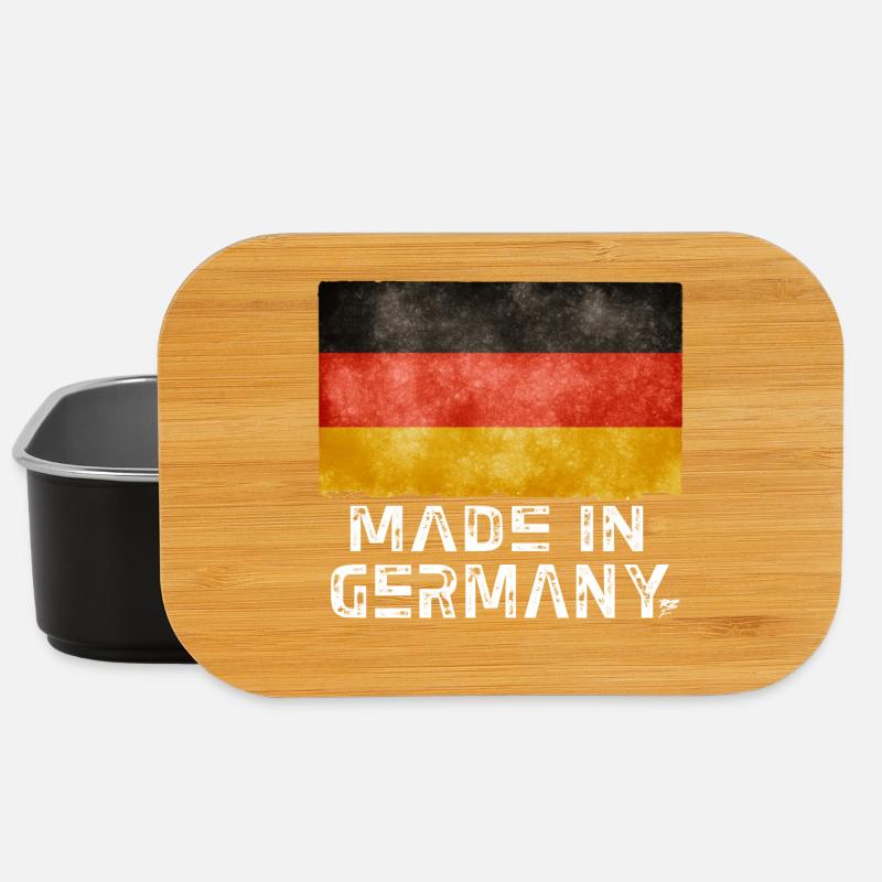Drapeau Made in Germany – Style vieilli - Boîte à goûter - noir