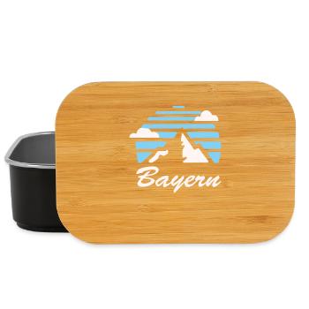 Bavaria, Mountains, , Gift - Lunch Box - black - Front
