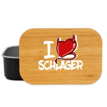 I love Schlager folk music saying statement - Lunch Box - black - Front