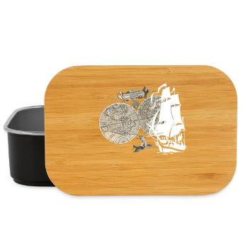 Ship + Map - Lunch Box - black - Front