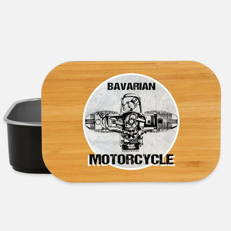 Bavarian Motorcycle Boxermotor - Lunch Box - Schwarz