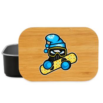 snowboard de sports d'hiver - Boîte à goûter - noir - Devant
