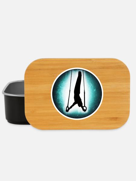 Turnen - Ringe - Lunch Box - Schwarz