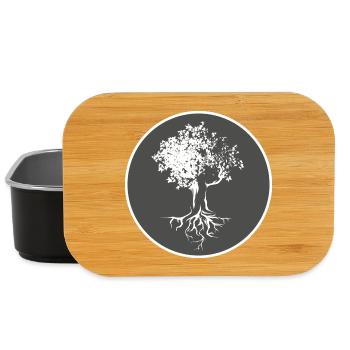Tree, Logo, Forest, Nature, Illustration, Coat of Arms, Nature - Lunch Box - black - Front