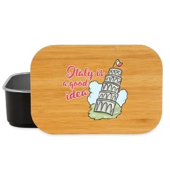 Italy - Lunch Box - black - Front