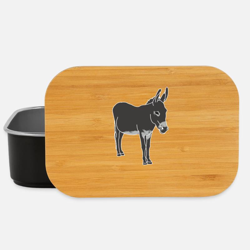 Esel - Lunch Box - Schwarz
