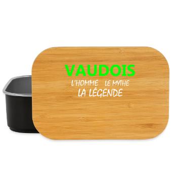 Vaudois Legend Pattern - Lunch Box - black - Front