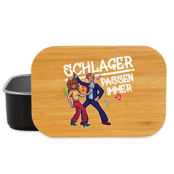 Schlager Party Feiern Tanzen Schlagerparty Musik - Lunch Box - Schwarz - Vorne