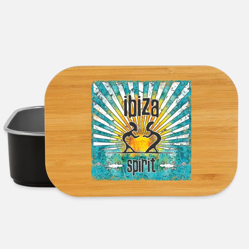 Ibiza Spirit Sun Art Design - Boîte à goûter - noir