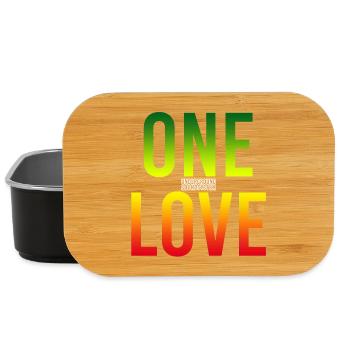 One Love Gradient: Unity in Color - Lunch Box - black - Front