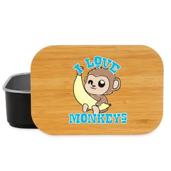 Affen - Lunch Box - Schwarz - Vorne
