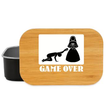 Game Over Wedding Statement Funny JGA Polterer - Lunch Box - black - Front