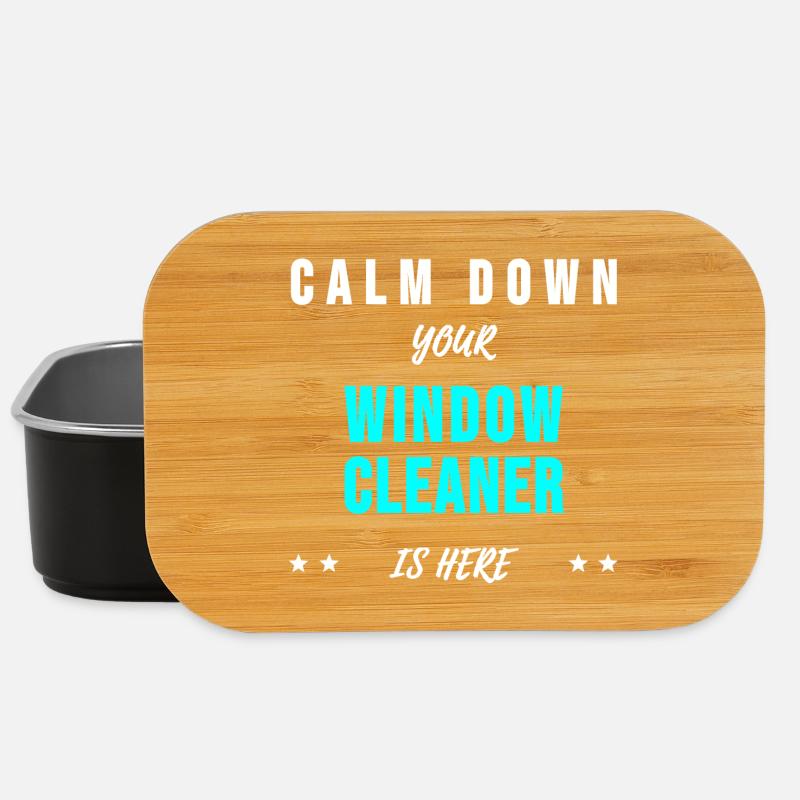 Window Cleaner Building Cleaner Sayings Gift - Lunch Box - black