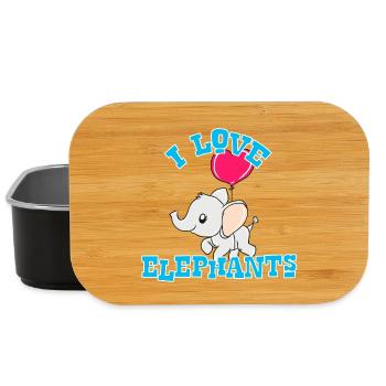 elephant - Lunch Box - black - Front