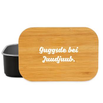 Youtube Schauen Sächsischer Spruch Ossi Geschenk - Lunch Box - Schwarz - Vorne