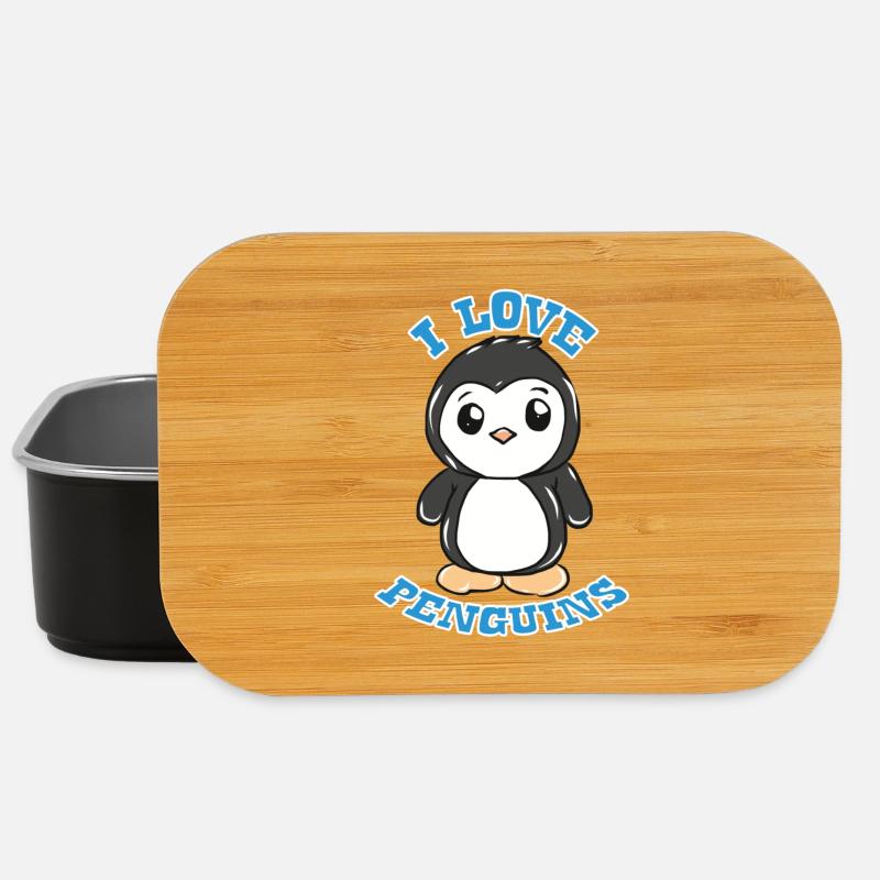 Pinguin - Lunch Box - Schwarz