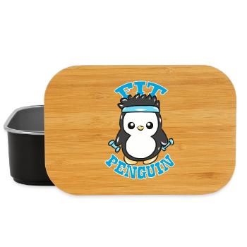 Penguin Fitness - Boîte à goûter - noir - Devant