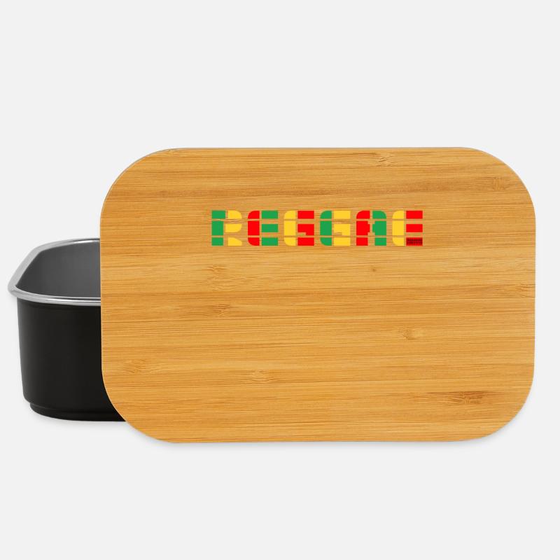 Reggae Color Block Logo - Lunch Box - black