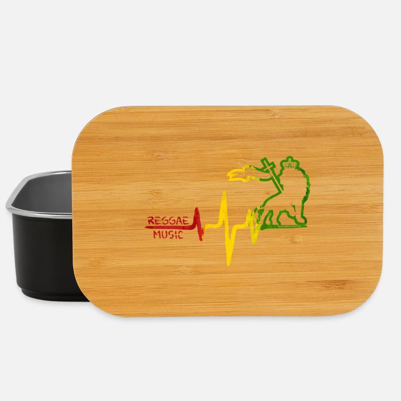 Reggae Löwe Rhythmus Icon - Lunch Box - Schwarz