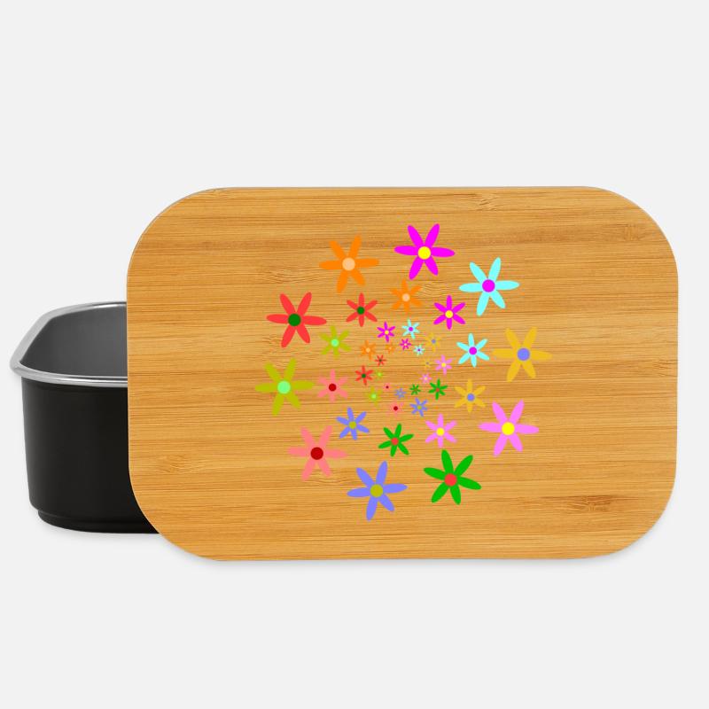 blueten blumen frühling - Lunch Box - Schwarz