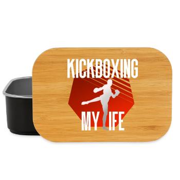 Kickboxing Kickboxen - Lunch Box - Schwarz - Vorne