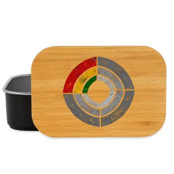 Grafische Power-Radar Reggae Illustration - Lunch Box - Schwarz - Vorne