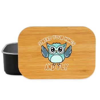 Eule - Lunch Box - Schwarz - Vorne
