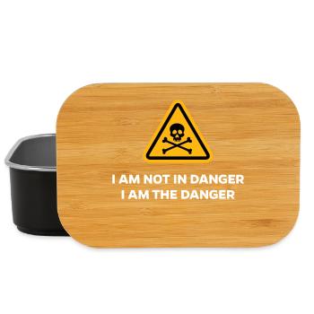 Danger Dangerous Funny Sayings Funny Humorous - Lunch Box - black - Front