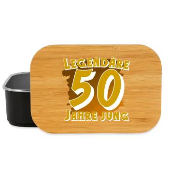 50 Geburtstag - Lunch Box - Schwarz - Vorne