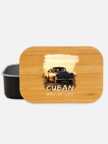 Cuba, Cuba, Cuban way of life, Oldtimer, Holiday - Lunch Box - black